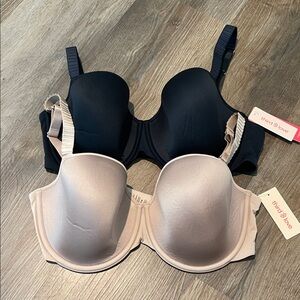 NWT ThirdLove Women's Black and Cream Classic T-shirt Bras 36E